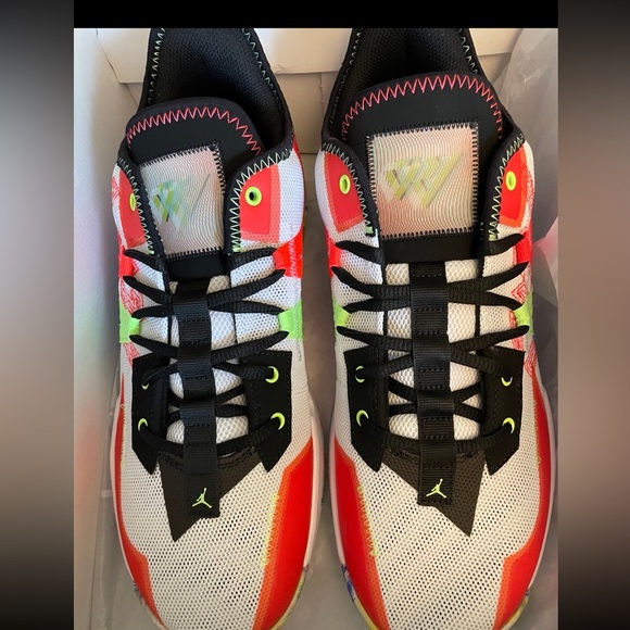 New in box Mens Nike Jordan One Take II White ghost green Infrared 23 - Picture 10 of 12